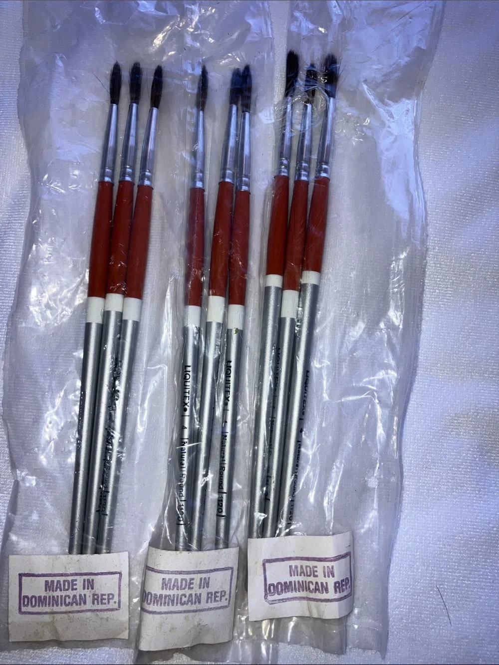 25 Liquitex 1120 Natural Round paintbrushes